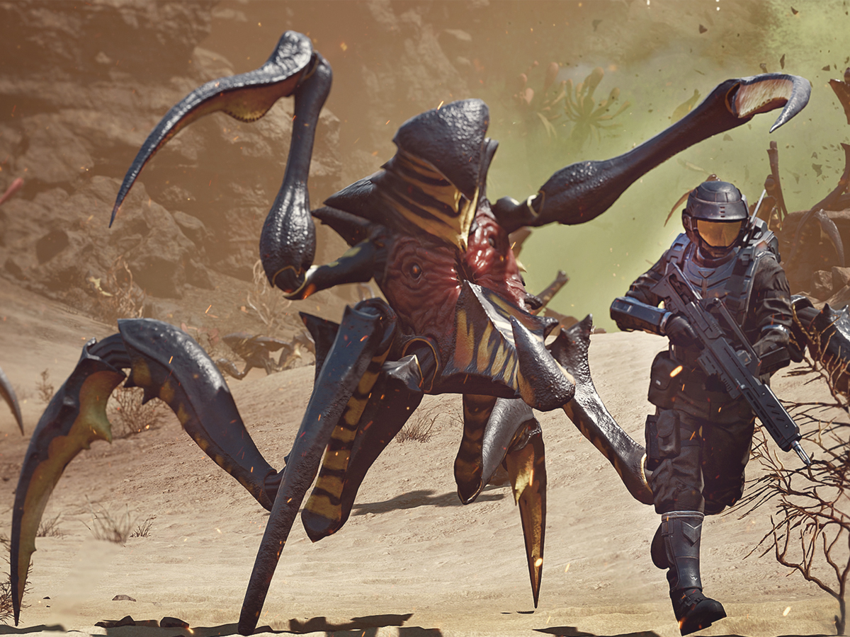 Zrzut ekranu screenshot z gry Starship Troopers: Extermination
