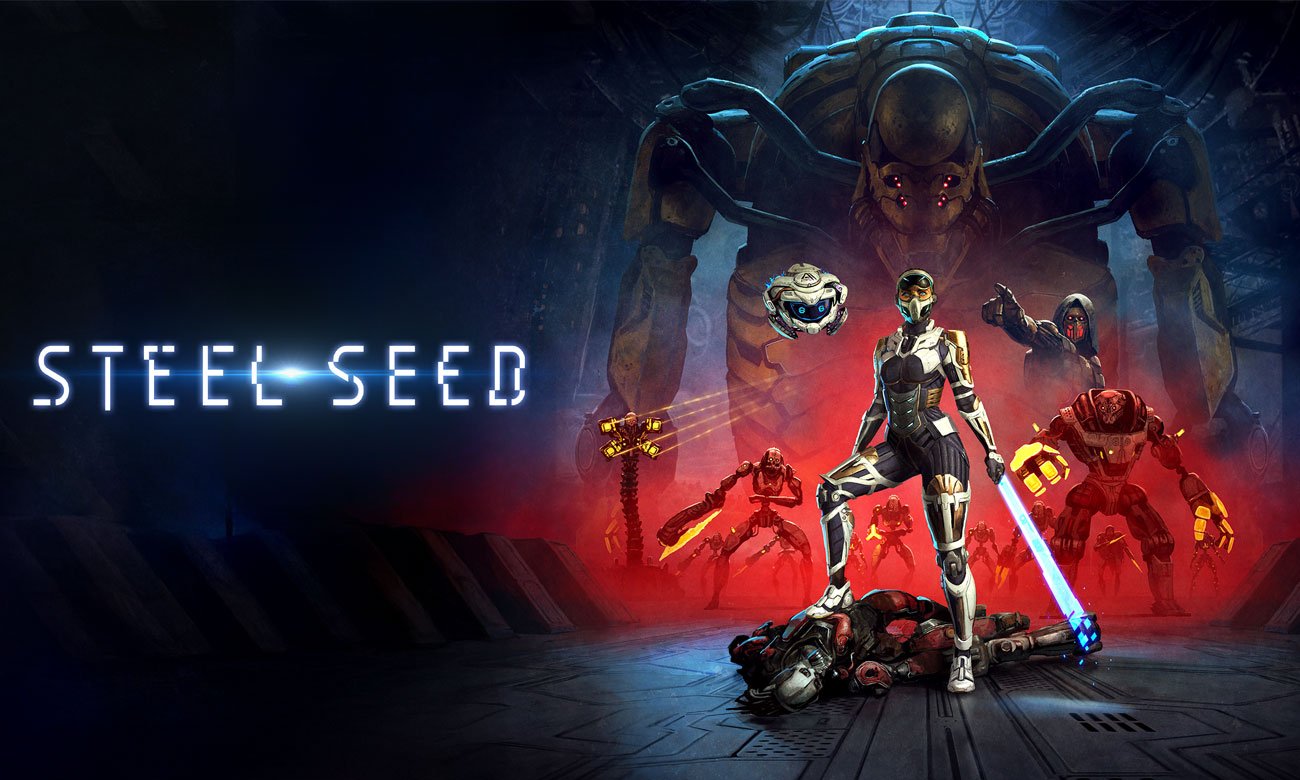 Grafika key art z gry Steel Seed