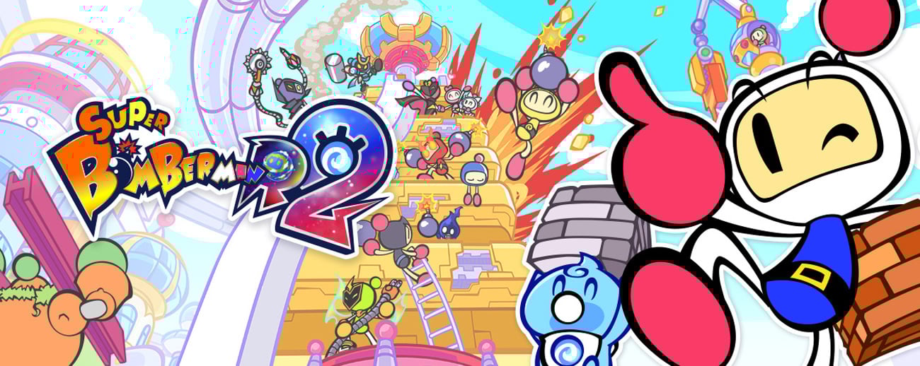 Grafika key art z gry Super Bomberman R 2