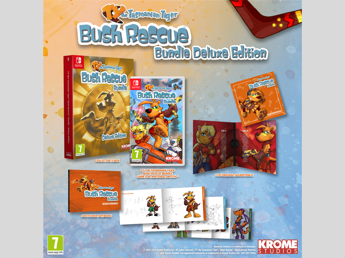 Zawartość TY the Tasmanian Tiger HD: Bush Rescue Bundle Deluxe Edition