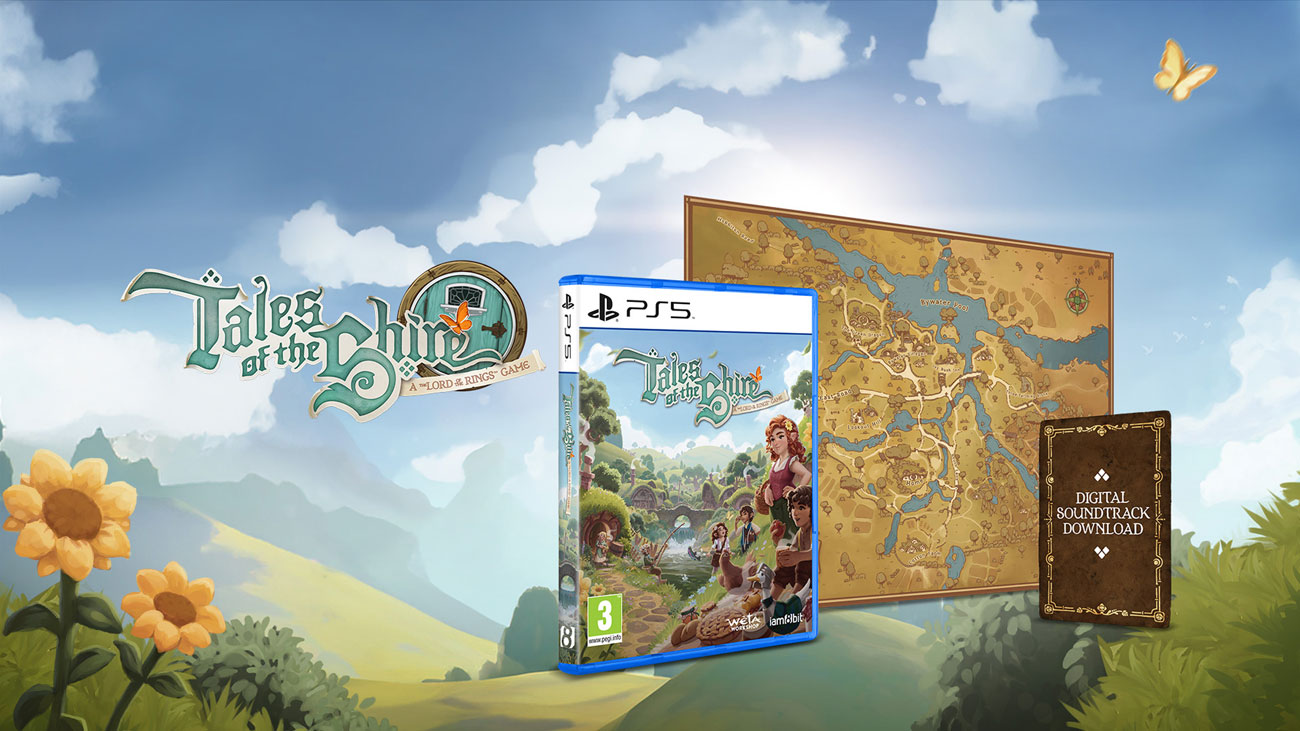 Zawartość wydania pudełkowego gry Tales of the Shire: A The Lord of the Rings Game na PlayStation 5