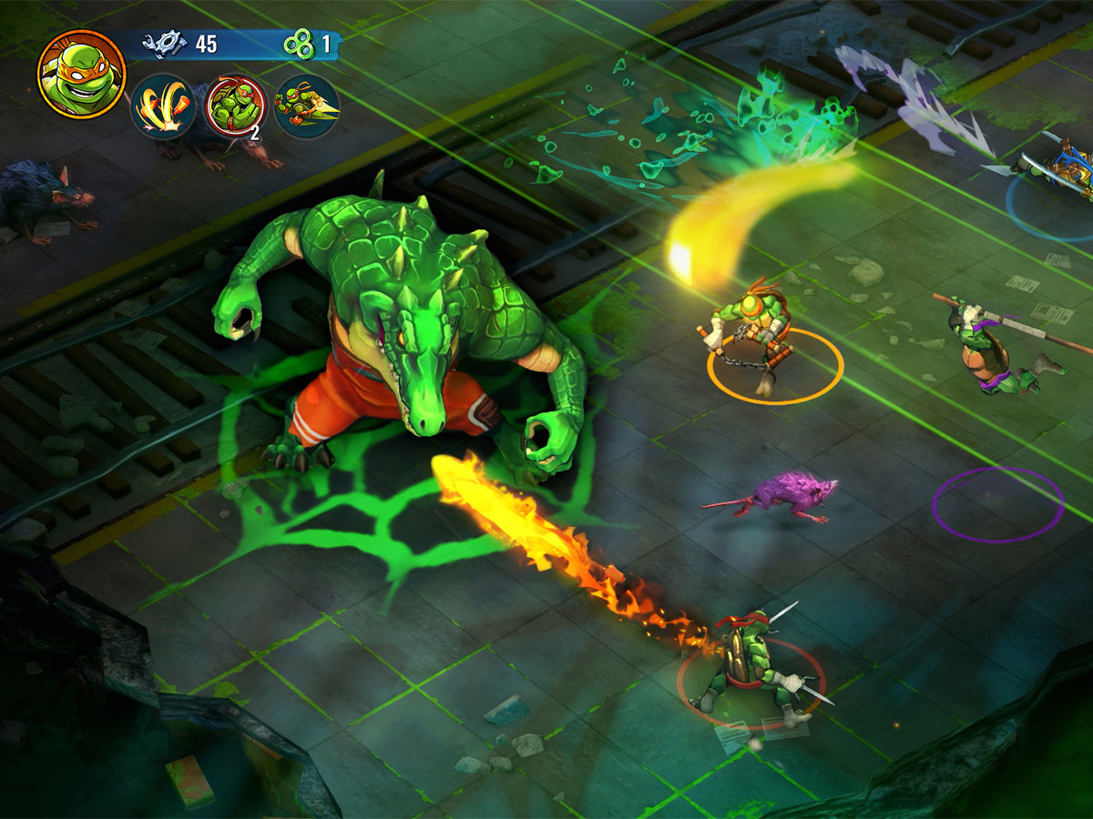 Zrzut ekranu screenshot z gry Teenage Mutant Ninja Turtles: Splintered Fate