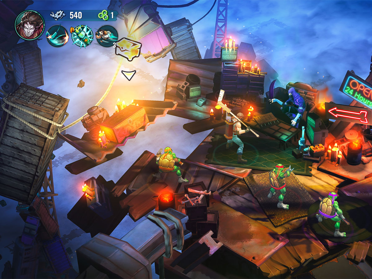 Zrzut ekranu screenshot z gry Teenage Mutant Ninja Turtles: Splintered Fate