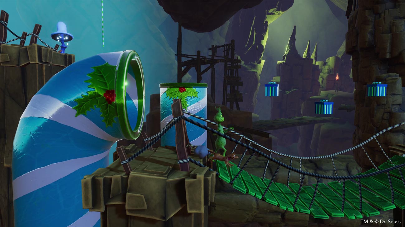 Zrzut ekranu screenshot z gry The Grinch Świąteczne Przygody