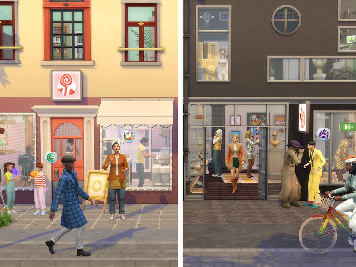 Zrzut ekranu screenshot z dodatku Dochodowe Hobby do The Sims 4
