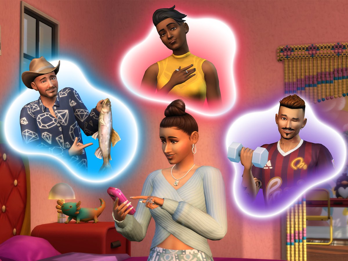 Zrzut ekranu screenshot z dodatku Zakochaj się! do The Sims 4