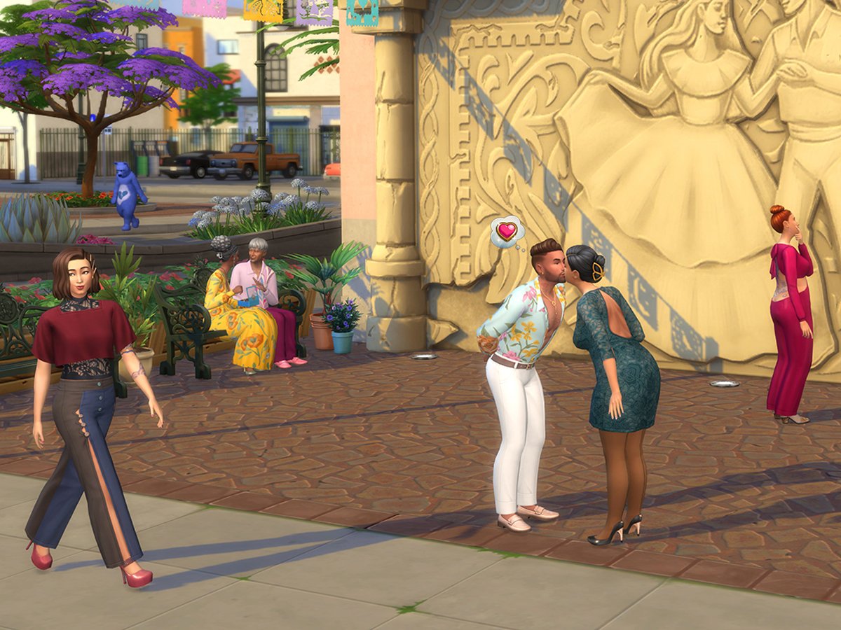 Zrzut ekranu screenshot z dodatku Zakochaj się! do The Sims 4