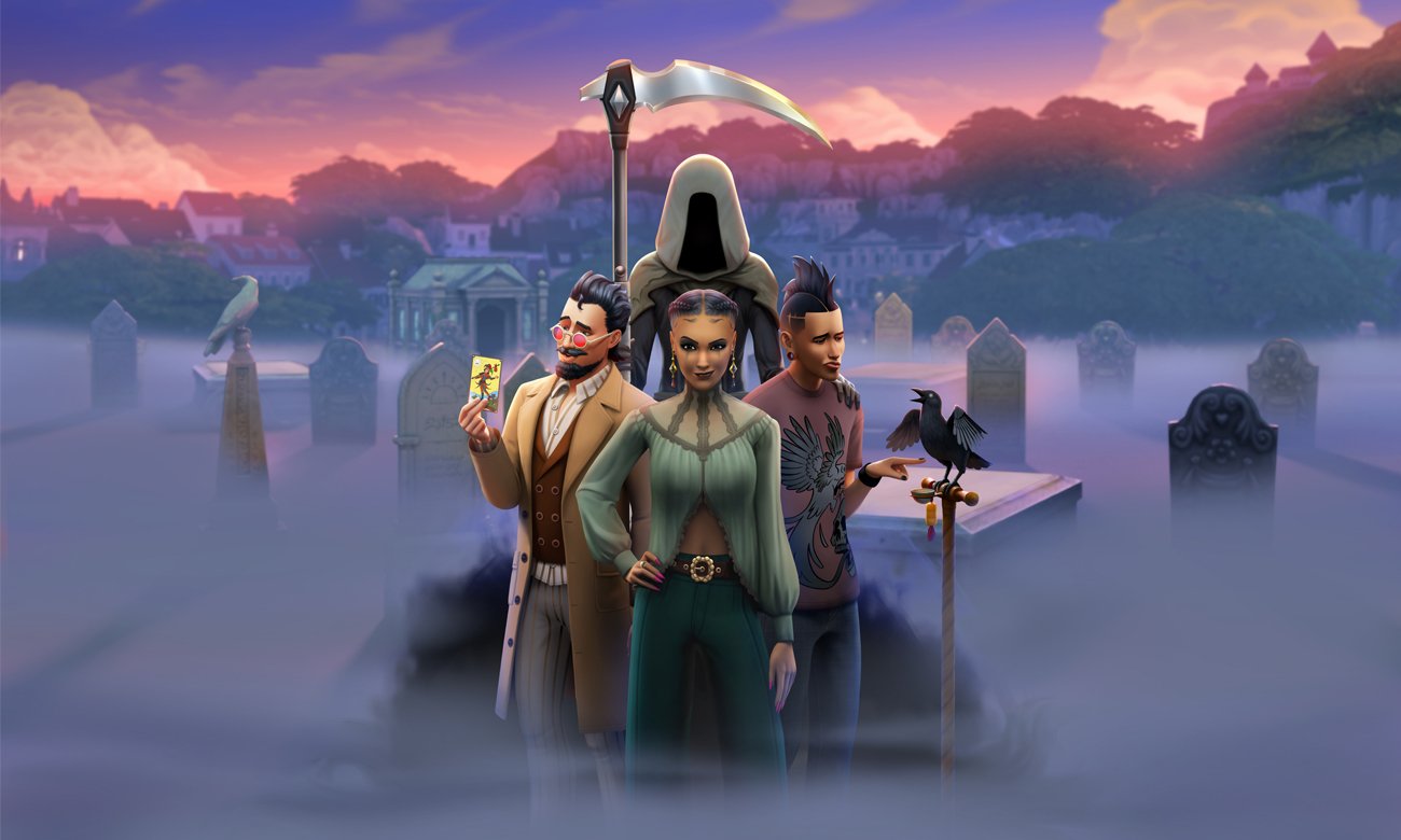 Grafika key art z dodatku The Sims 4: Życie i śmierć