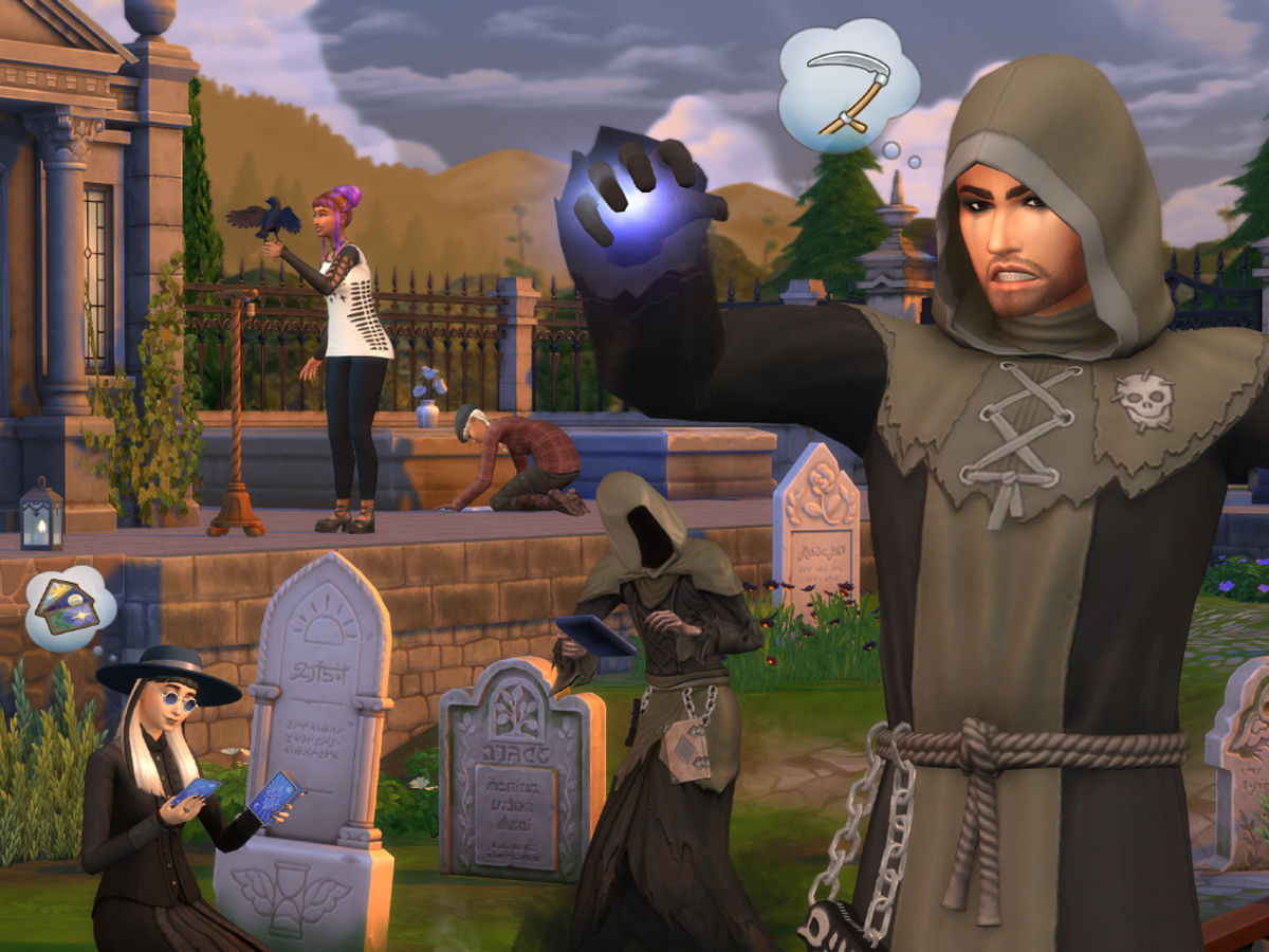 Zrzut ekranu screenshot z dodatku The Sims 4: Życie i śmierć