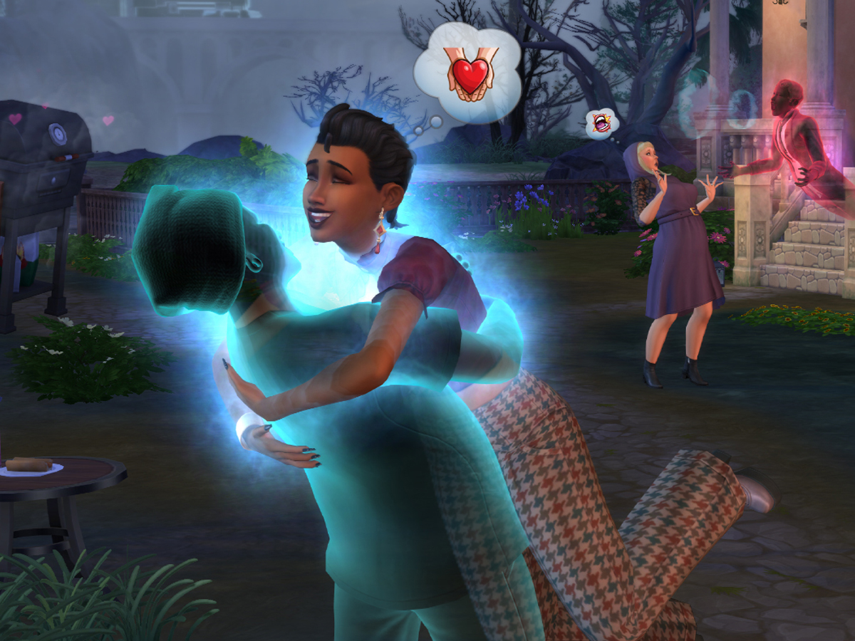 Zrzut ekranu screenshot z dodatku The Sims 4: Życie i śmierć