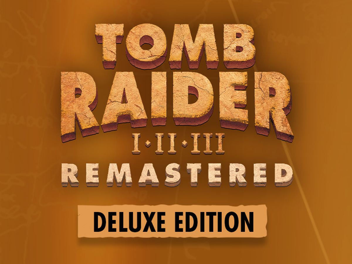 Grafika z logotypem z Tomb Raider I-III Remastered Deluxe Edition