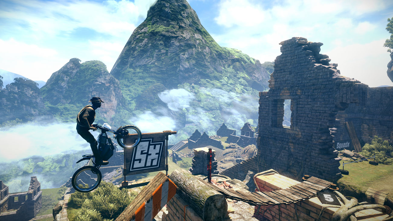 Zrzut ekranu z gry Trials Rising na Nintendo Switch