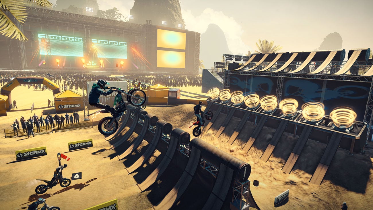 Zrzut ekranu z gry Trials Rising na Nintendo Switch