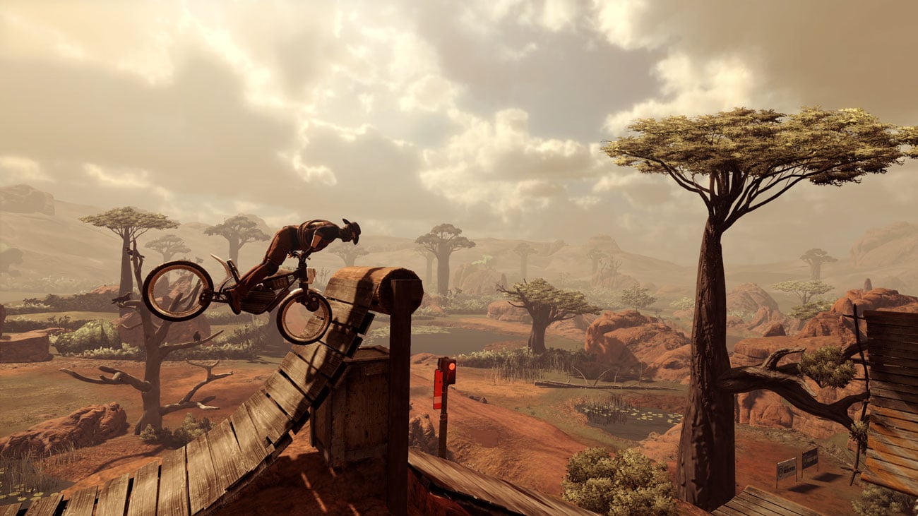 Zrzut ekranu z gry Trials Rising na Nintendo Switch