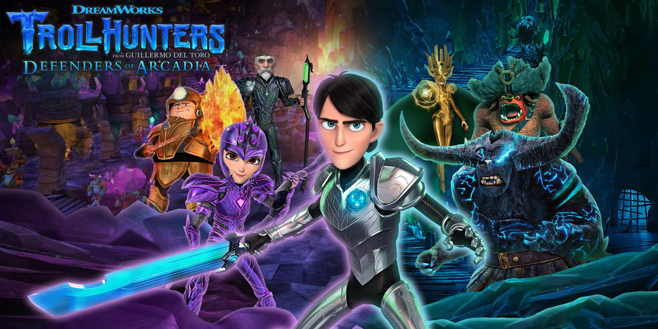 Grafika key art z gry TrollHunters: Defenders of Arcadia