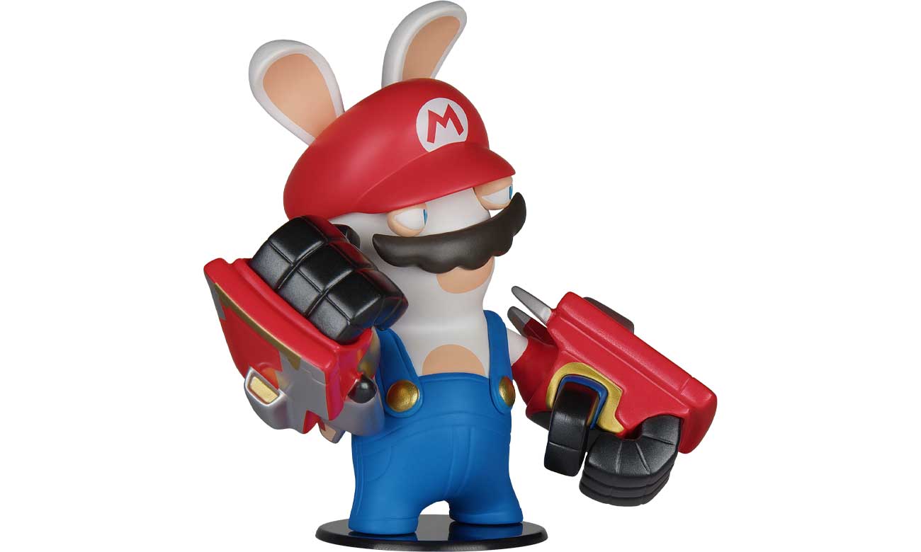 Figurka Kórliczy Mario z gry Mario + Rabbids Sparks of Hope - Widok od przodu pod kątem