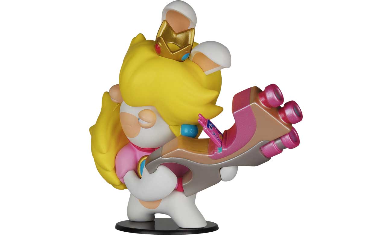Figurka Kórlicza Księżniczka Peach z gry Mario + Rabbids Sparks of Hope - Widok od przodu pod kątem