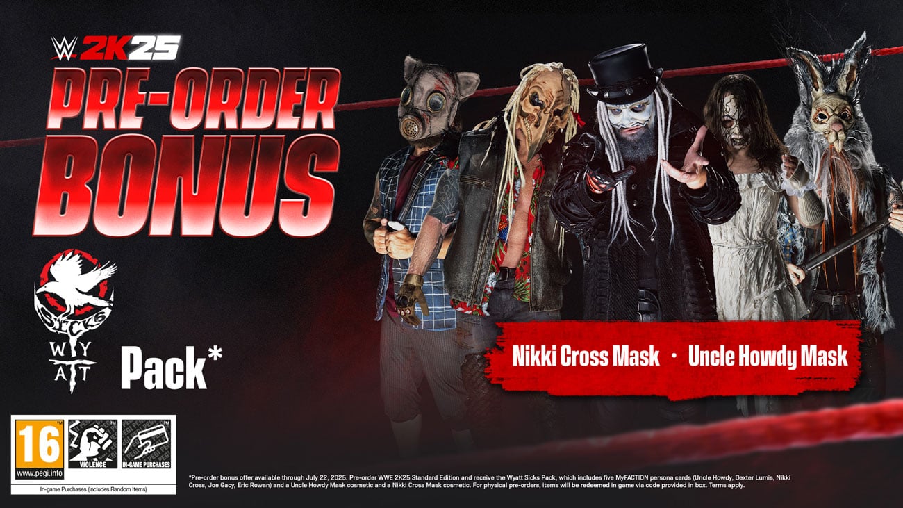 Dodatki dla zamówień przedpremierowych gry WWE 2K25