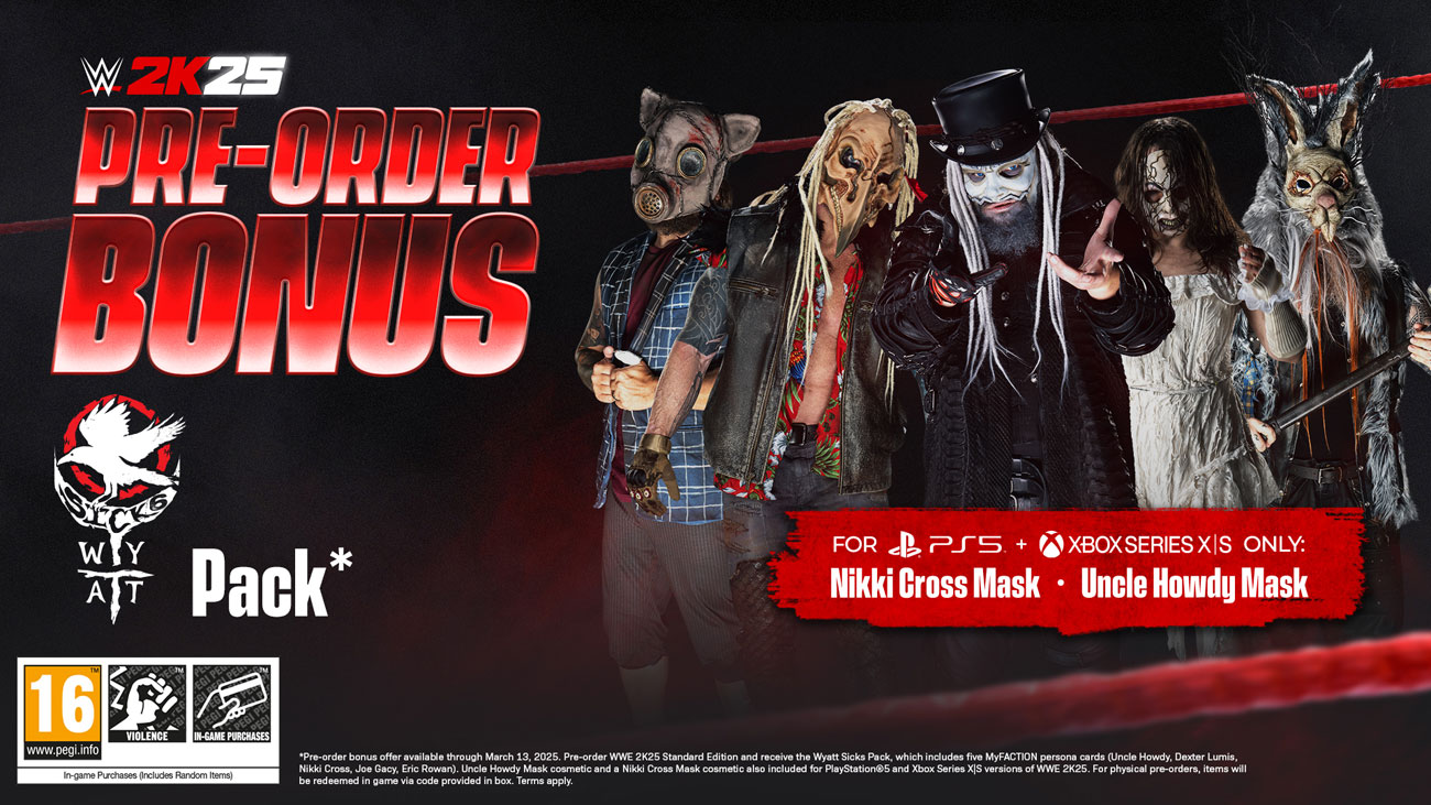 Dodatki dla zamówień przedpremierowych gry WWE 2K25