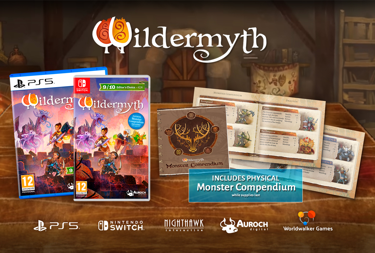 Grafika z zawartością wydania fizycznego gry Wildermyth