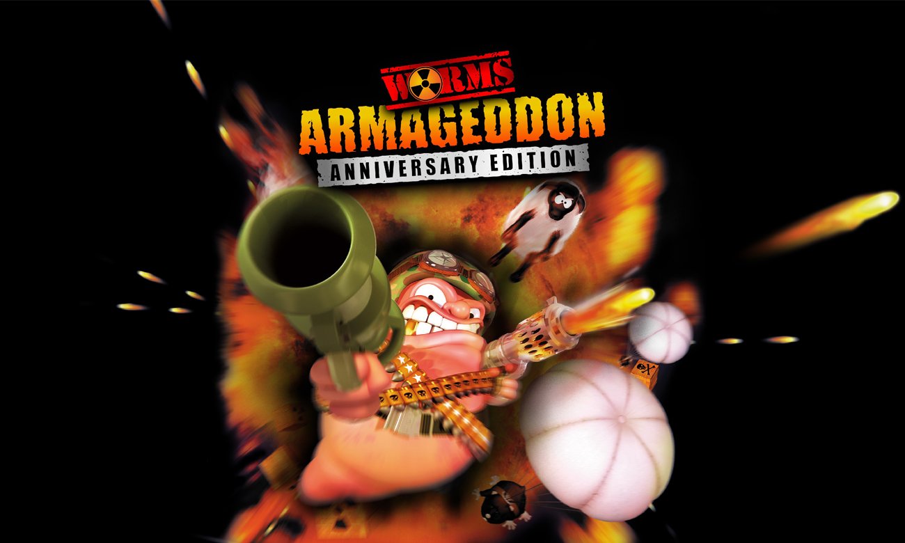 Grafika key art z gry Worms Armageddon Anniversary Edition