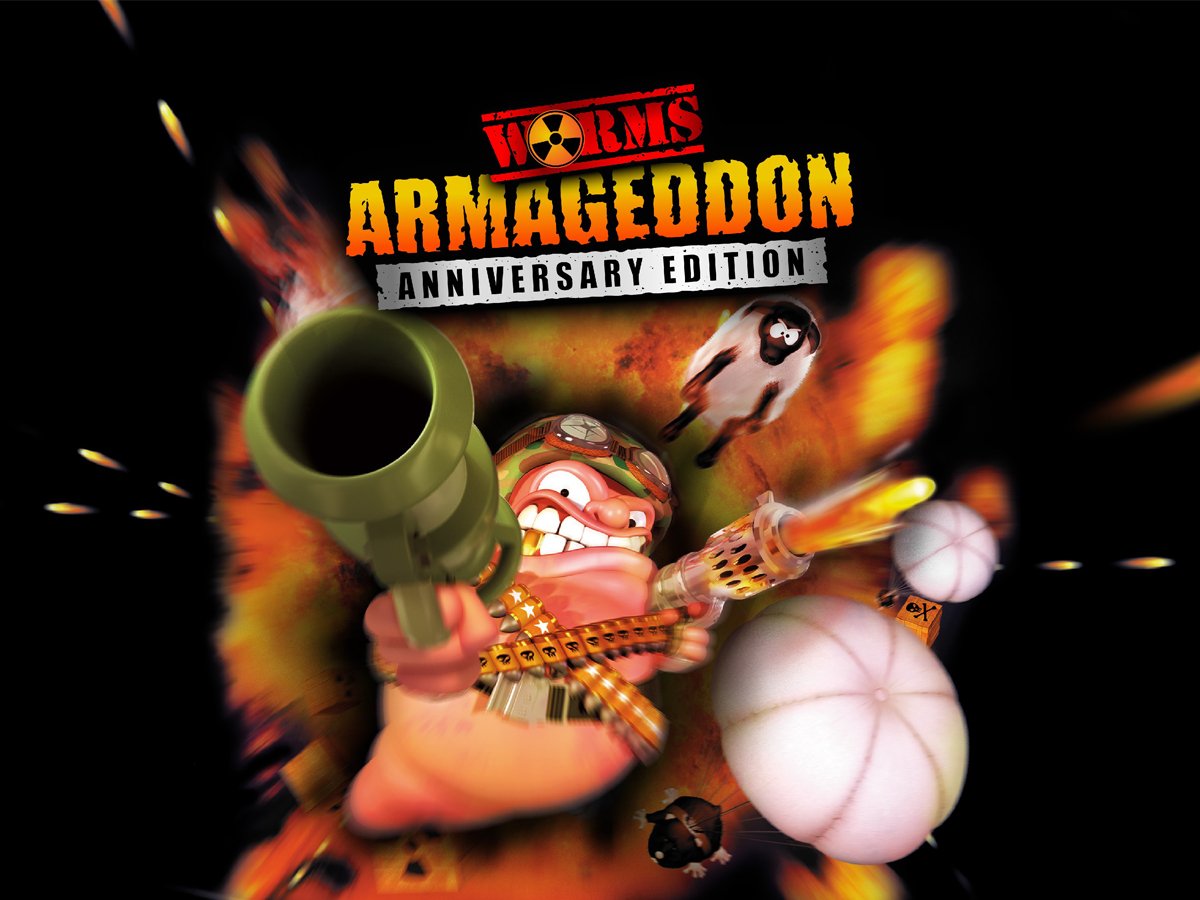 Grafika key art z gry Worms Armageddon Anniversary Edition