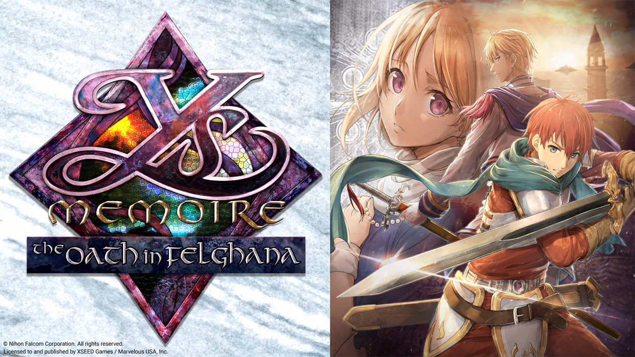 Grafika key art z gry Ys Memoire: The Oath in Felghana