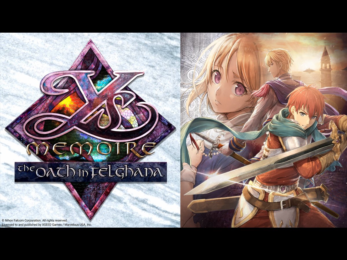 Grafika key art z gry Ys Memoire: The Oath in Felghanana