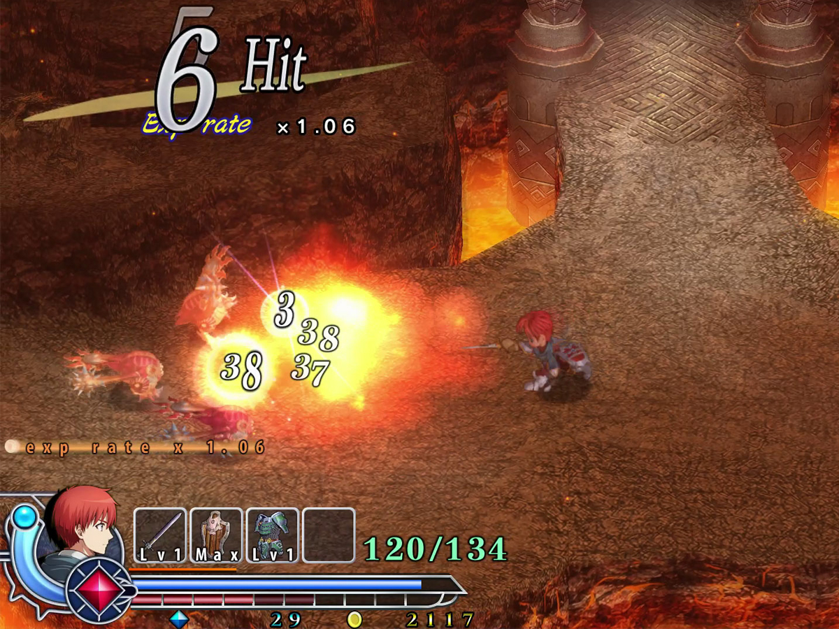 Zrzut ekranu screenshot z gry Ys Memoire: The Oath in Felghana