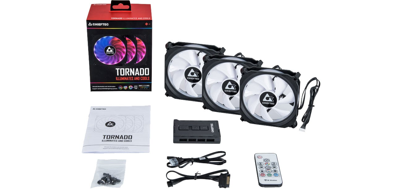 Chieftec CF-3012-RGB Tornado Zestaw