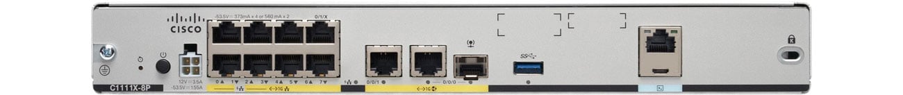 Cisco C1111X-8P Złącza
