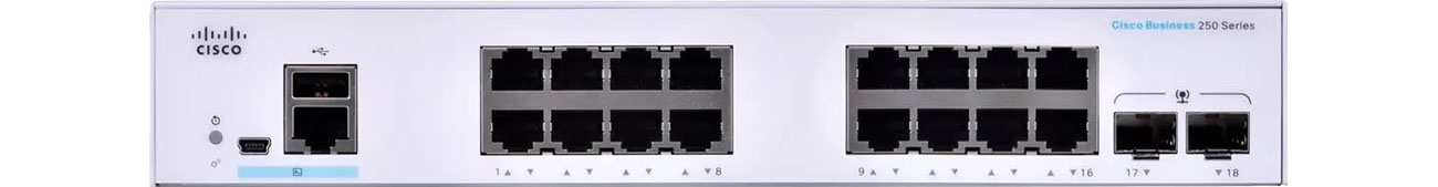Switch Cisco CBS250-16T-2G-EU Przód