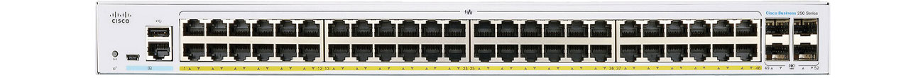 Switch Cisco CBS250-48P-4X-EU Przód