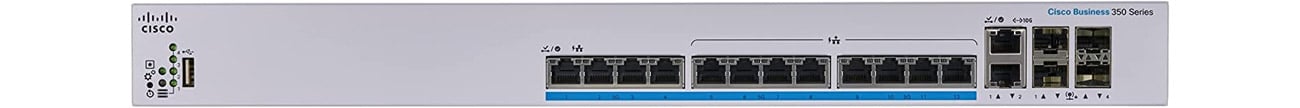 Switch Cisco CBS350-12NP-4X-EU Przód