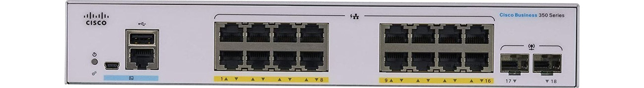 Switch Cisco CBS350-16P-2G-EU Przód