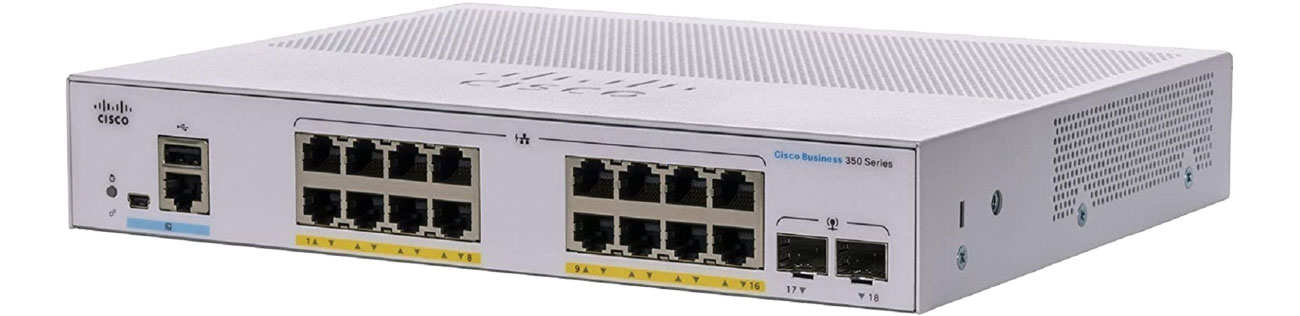 Przełącznik Cisco CBS350-16P-E-2G-EU