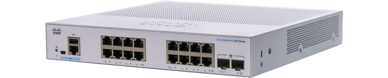 Przełącznik Cisco CBS350-16T-2G-EU