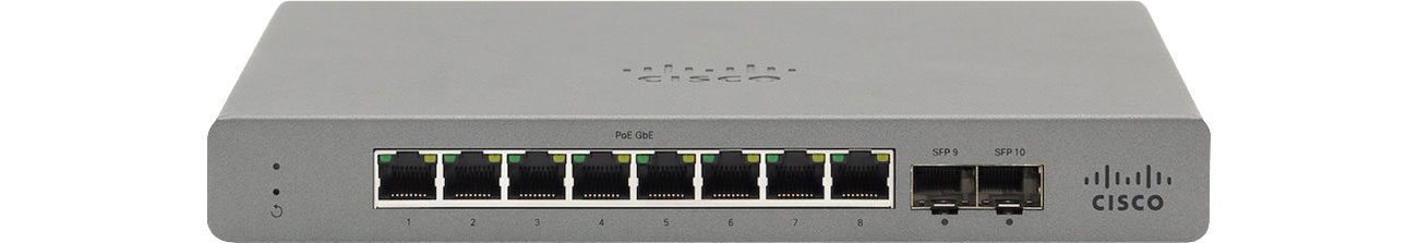 Switch Cisco Meraki Go GS110-8-HW-EU (8x1000Mbit, 2xSFP) GS110-8-HW-EU