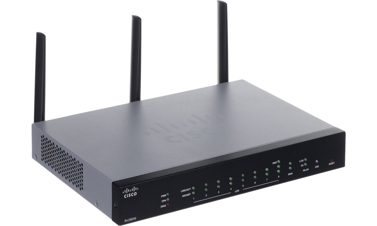 Cisco RV260W (1xWAN 8xLAN) VPN Wi-Fi - Routery - Sklep Internetowy - Al.to