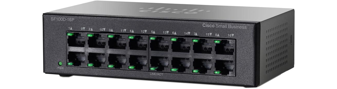 Switch Cisco 16p SF100D-16P-EU