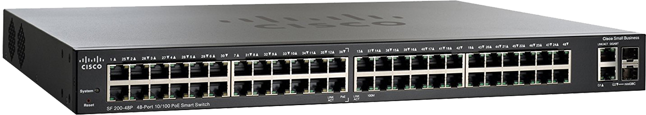 Switch Cisco 50p SF200-48P