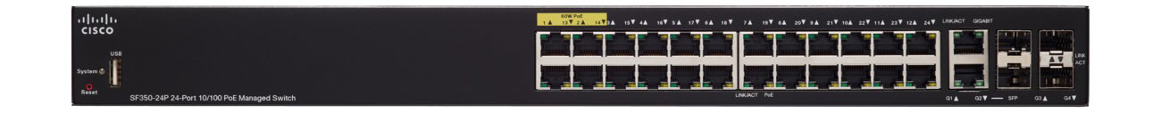 Cisco SF350-24P-K9-EU Złącza