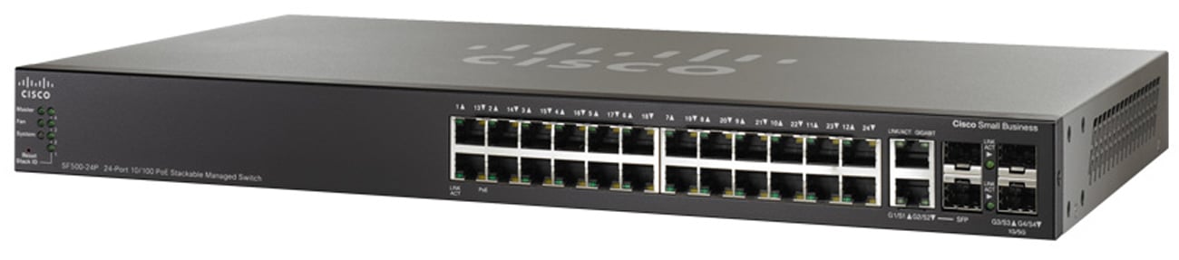 Switch Cisco 28p SF500-24P-K9