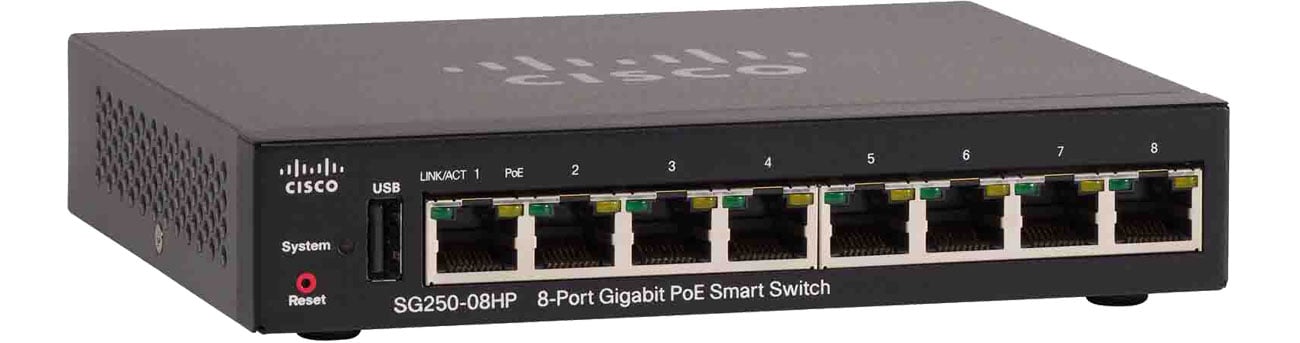 Switch Cisco SG250-08HP-K9-EU