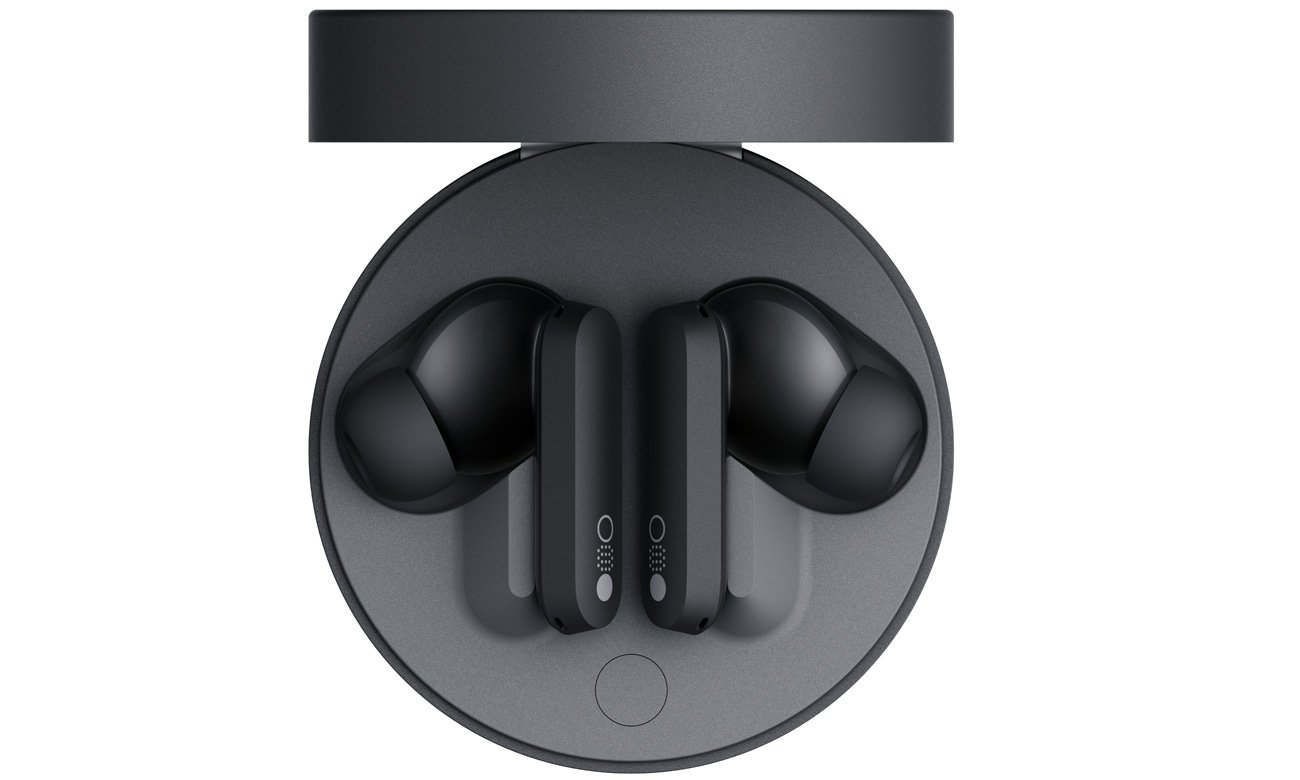 Бездротові навушники CMF Buds Pro Dark Grey - вид зверху з відкритим зарядним футляром