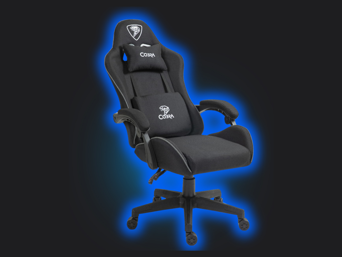 Fotel gamingowy Cobra PLAYER 4.0 Czarny - Grafika z tłem