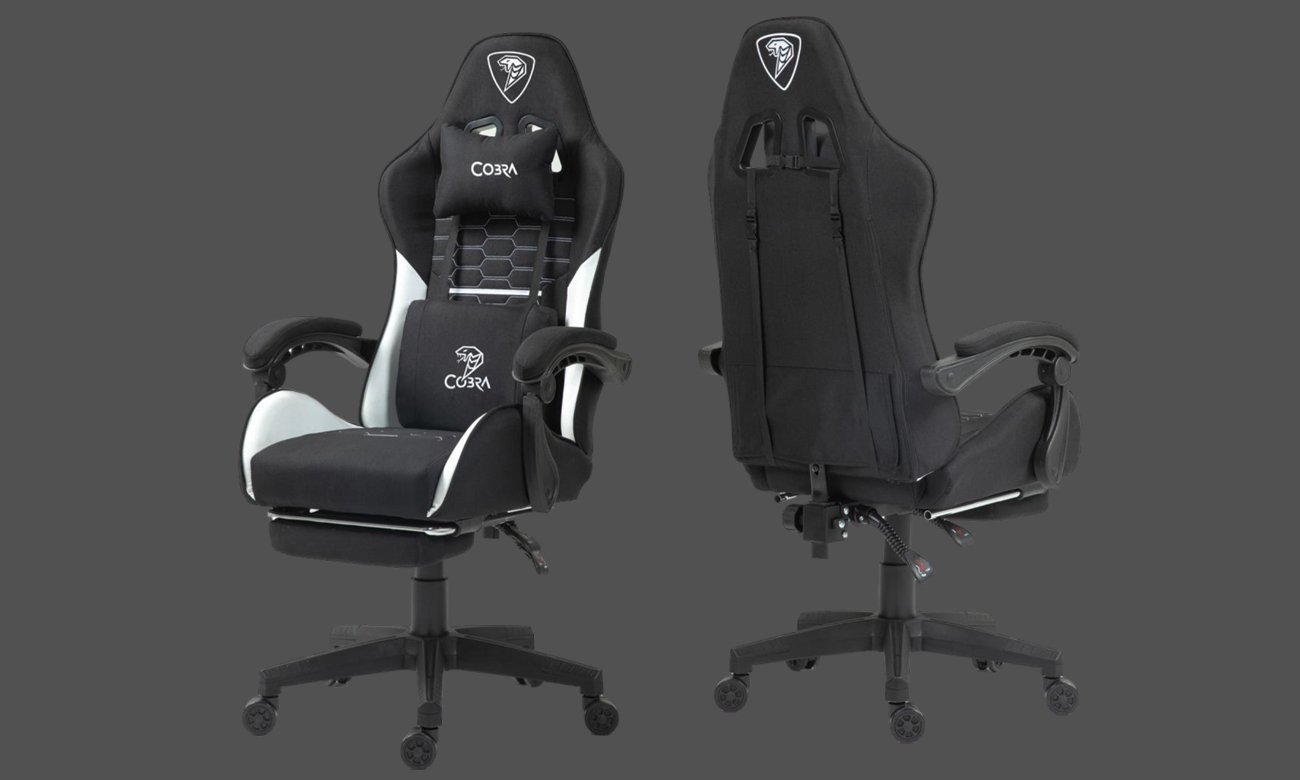 Fotel gamingowy Cobra PLAYER 5.0 Czarny - Grafika z tłem