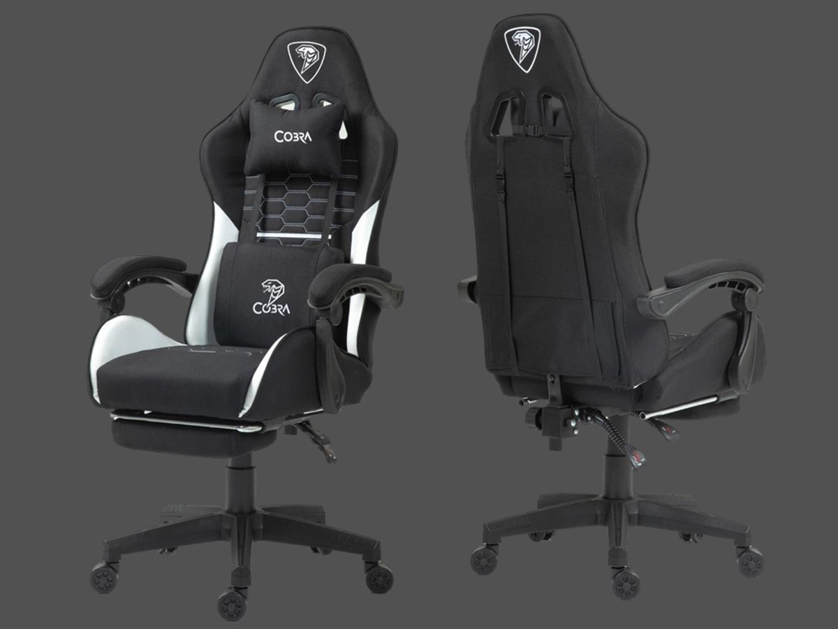 Fotel gamingowy Cobra PLAYER 5.0 Czarny - Grafika z tłem