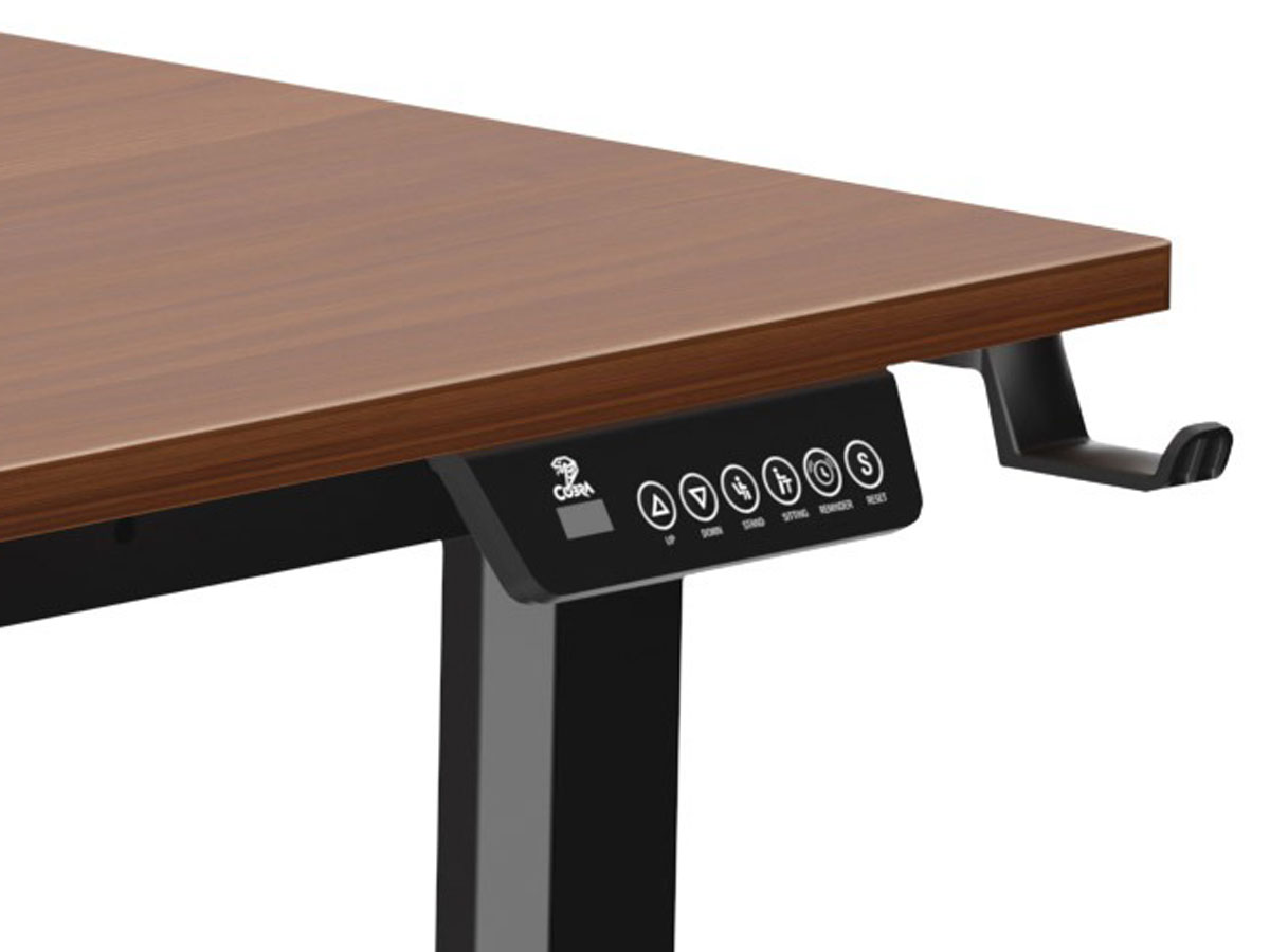 Biurko gamingowe Cobra Electra S Dual Motor Brązowe - Wbudowany panel sterowania