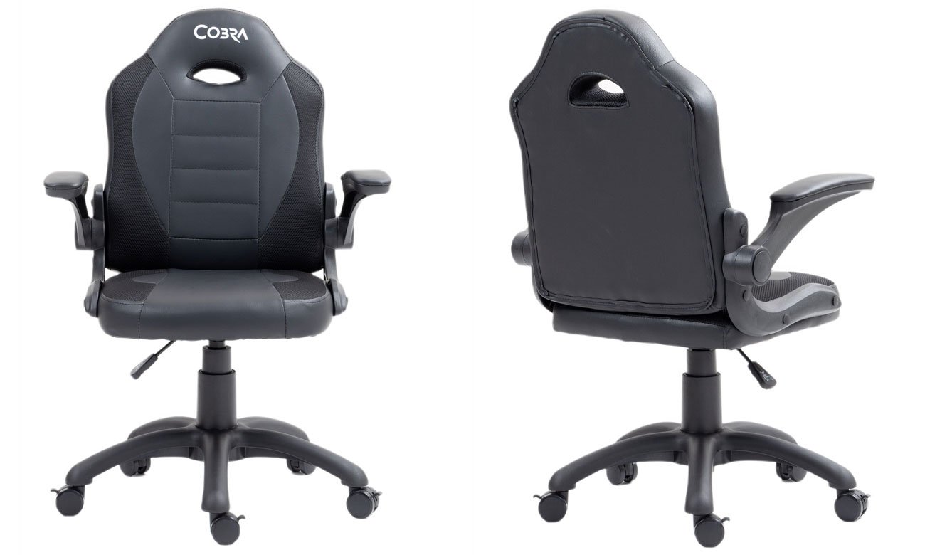 Fotel gamingowy Cobra Junior Pro Czarny - Widok ogólny
